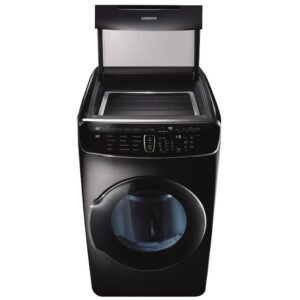Samsung DVE60M9900V 7.5 Cu. Ft. FlexDry Electric Dryer with Steam Sanitize - Black Stainless