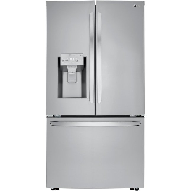 LG LRFXC2406S 23.5 Cu. Ft. Smart Counter-Depth French Door Refrigerator - Stainless Steel