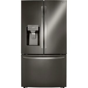 LG LRFXC2416D 23.5 Cu. Ft. Smart Counter-Depth French Door Refrigerator - Black Stainless Steel