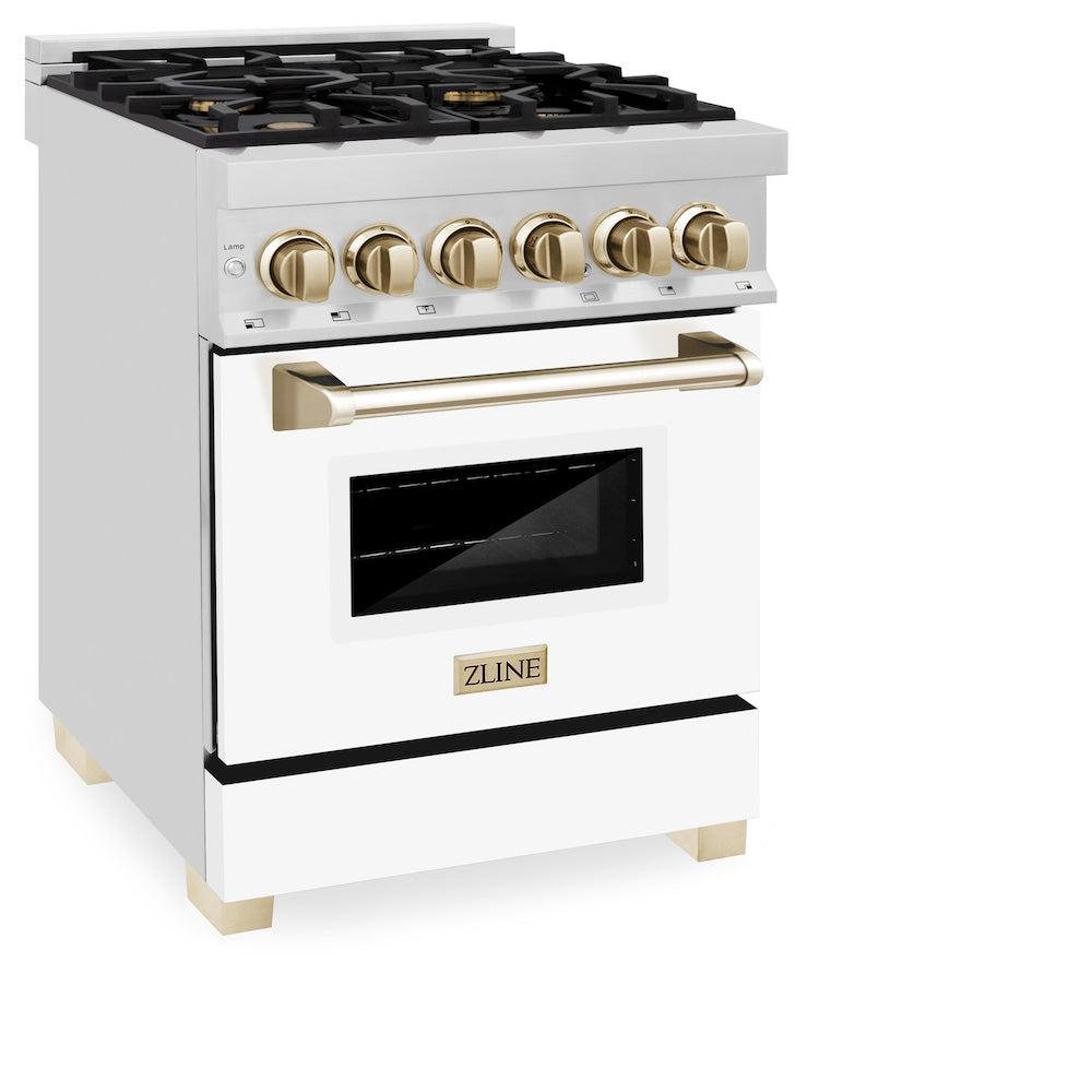 ZLINE RA36-WG 36-Inch 4.6 Cu. Ft. Dual Fuel Range with Gas Stove - White Gloss - Image 2