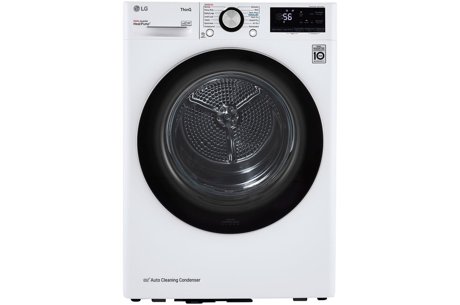 LG DLHC1455W 4.2 Cu. Ft. Compact Dual Inverter Heat Pump Electric Dryer - White