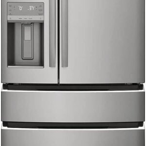 Frigidaire Gallery GRMC2273BF 21.5 Cu. Ft. Counter-Depth 4-Door Refrigerator - Black Stainless