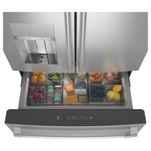 Cafe CVE28DP2NS1 27.8 Cu. Ft. Smart 4-Door French Door Refrigerator - Stainless Steel