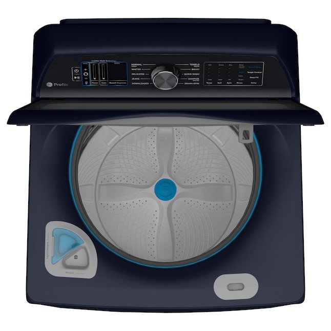 GE Profile PTW900BPTRS 5.4 Cu. Ft. Smart Top Load Washer with Microban - Sapphire Blue - Image 2