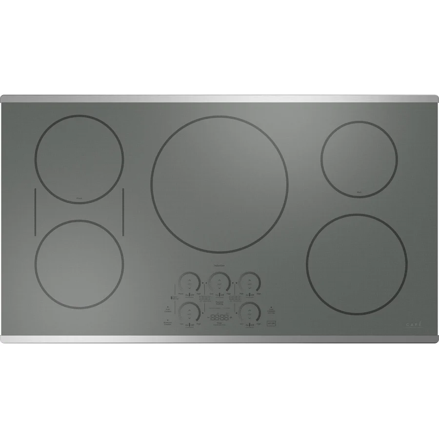 GE Cafe 36-inch Smart Built-In Induction Cooktop in Stainless Steel - Image 2