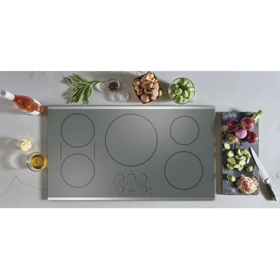 GE Cafe 36-inch Smart Built-In Induction Cooktop in Stainless Steel - Image 4