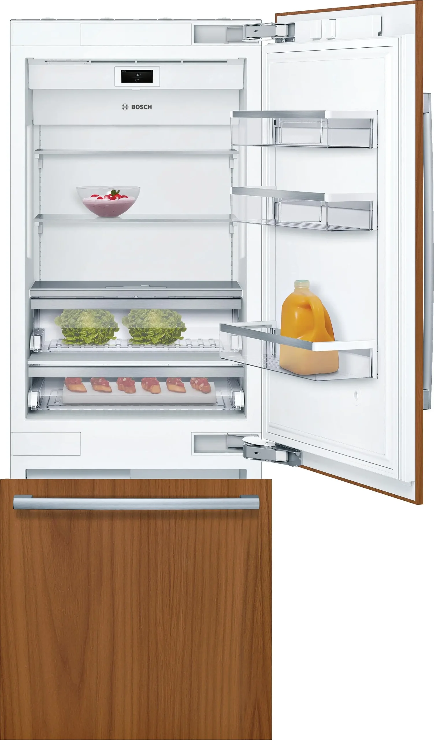 Bosch Benchmark B30IB905SP 30-Inch 16 Cu. Ft. Built-In Bottom Freezer Refrigerator - Panel Ready