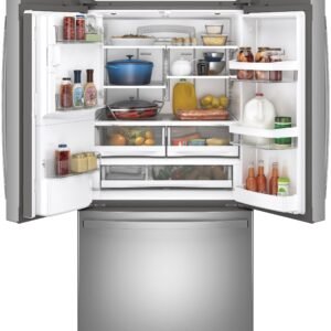 GE GFE28GYNFS 27.7 Cu. Ft. French Door Refrigerator with TwinChill Evaporators - Fingerprint Resistant Stainless Steel