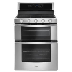 Whirlpool WGG745S0FS 6.0 Cu. Ft. Double Oven Gas Range with Center Oval Burner - Stainless Steel