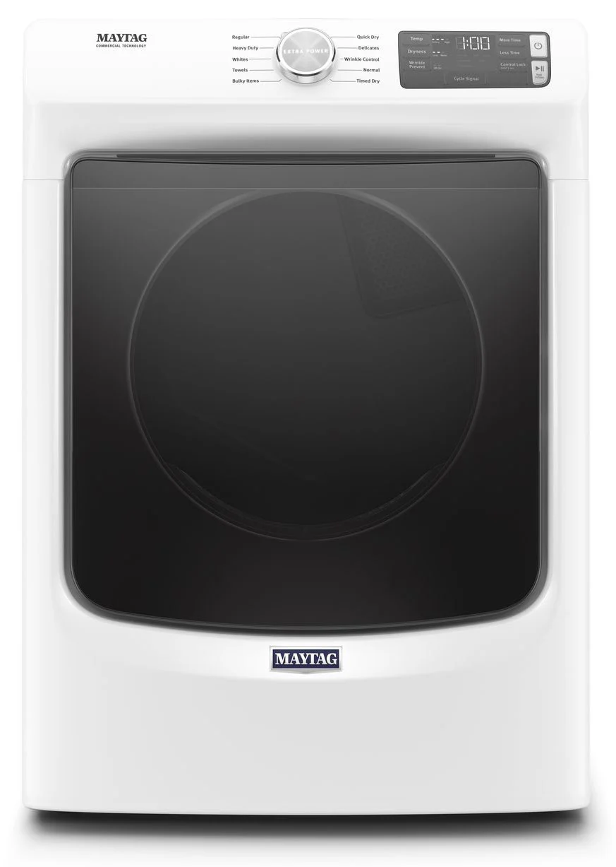 Maytag MGD5630HW 7.3 Cu. Ft. Front Load Gas Dryer with Extra Power Button - White