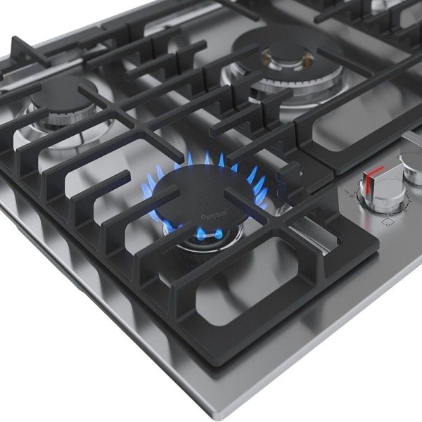 Bosch 500 Series 30-inch Gas Cooktop in Stainless Steel