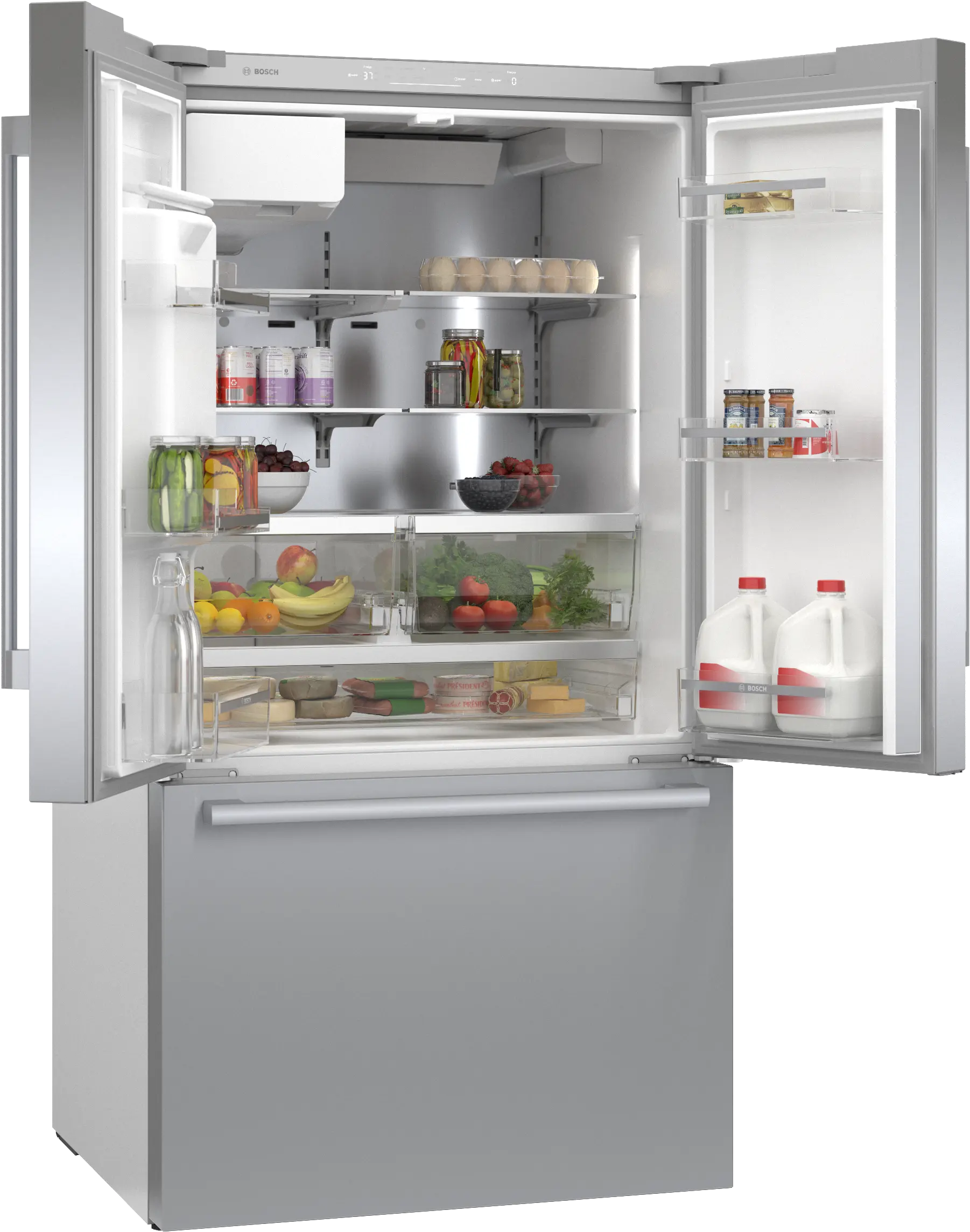 Bosch 800 Series B36FD50SNS 36-Inch 21 Cu. Ft. French Door Refrigerator - Stainless Steel