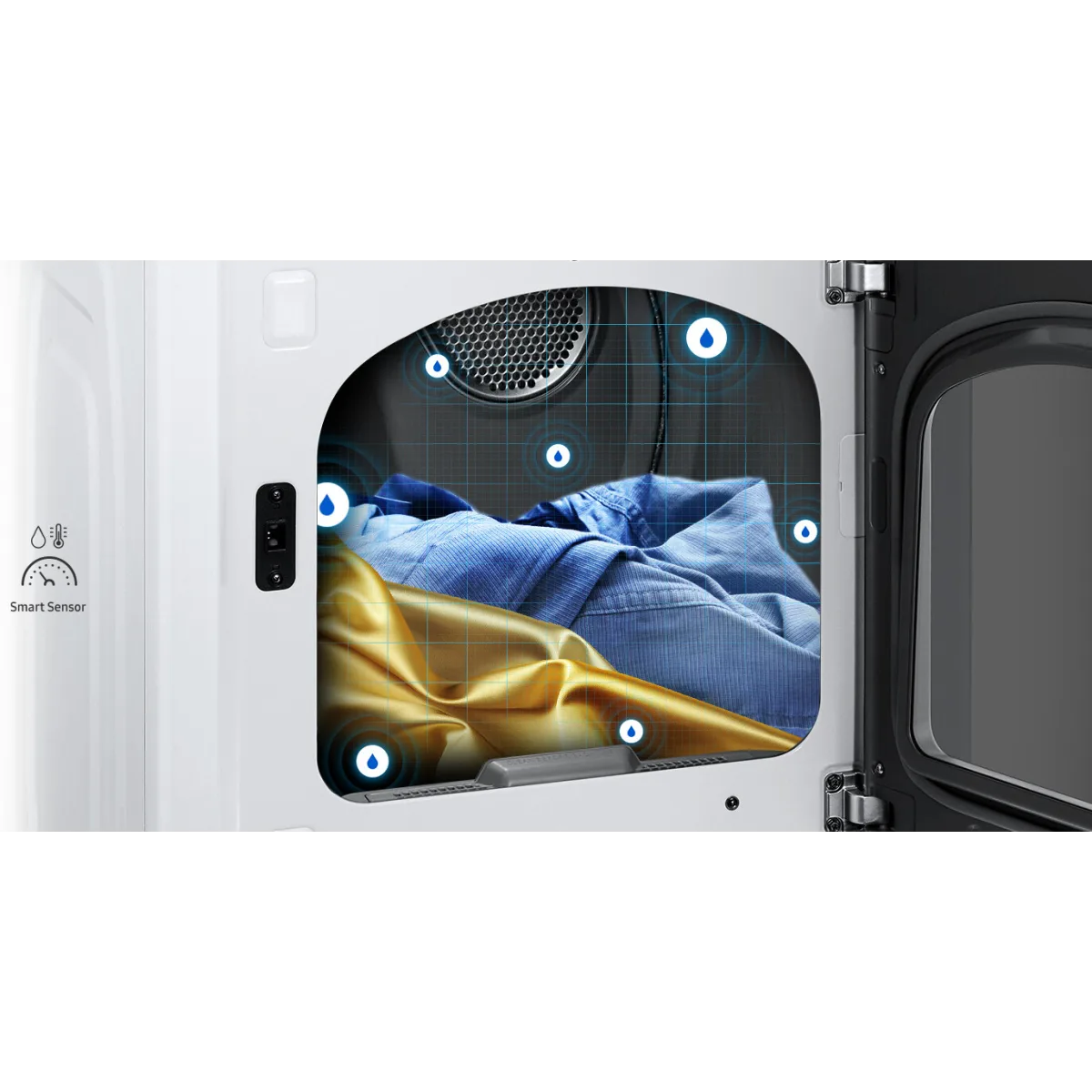 Samsung DVG50R5400W 7.4 Cu. Ft. Gas Dryer with Sensor Dry - White - Image 2