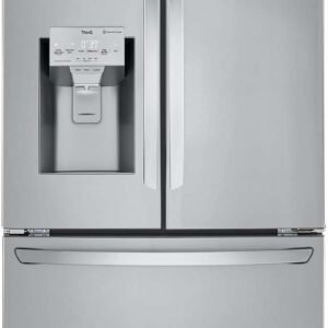 LG LRFXC2416S 23.5 Cu. Ft. Counter-Depth Craft Ice French Door Refrigerator - Stainless Steel