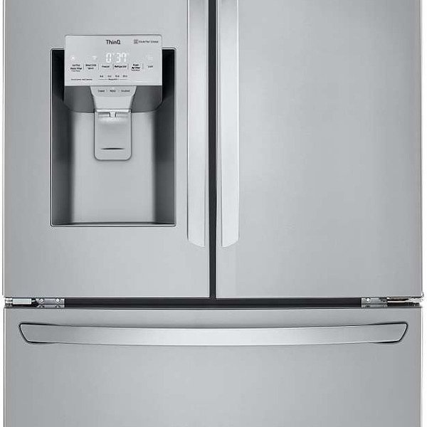 LG LRFXC2416S 23.5 Cu. Ft. Counter-Depth Craft Ice French Door Refrigerator – Stainless Steel