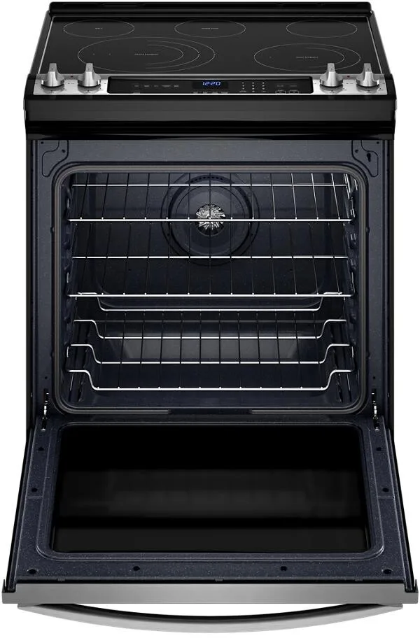 Whirlpool WEE745H0LZ 6.4 Cu. Ft. Smart Slide-In Electric Range with Air Fry - Stainless Steel